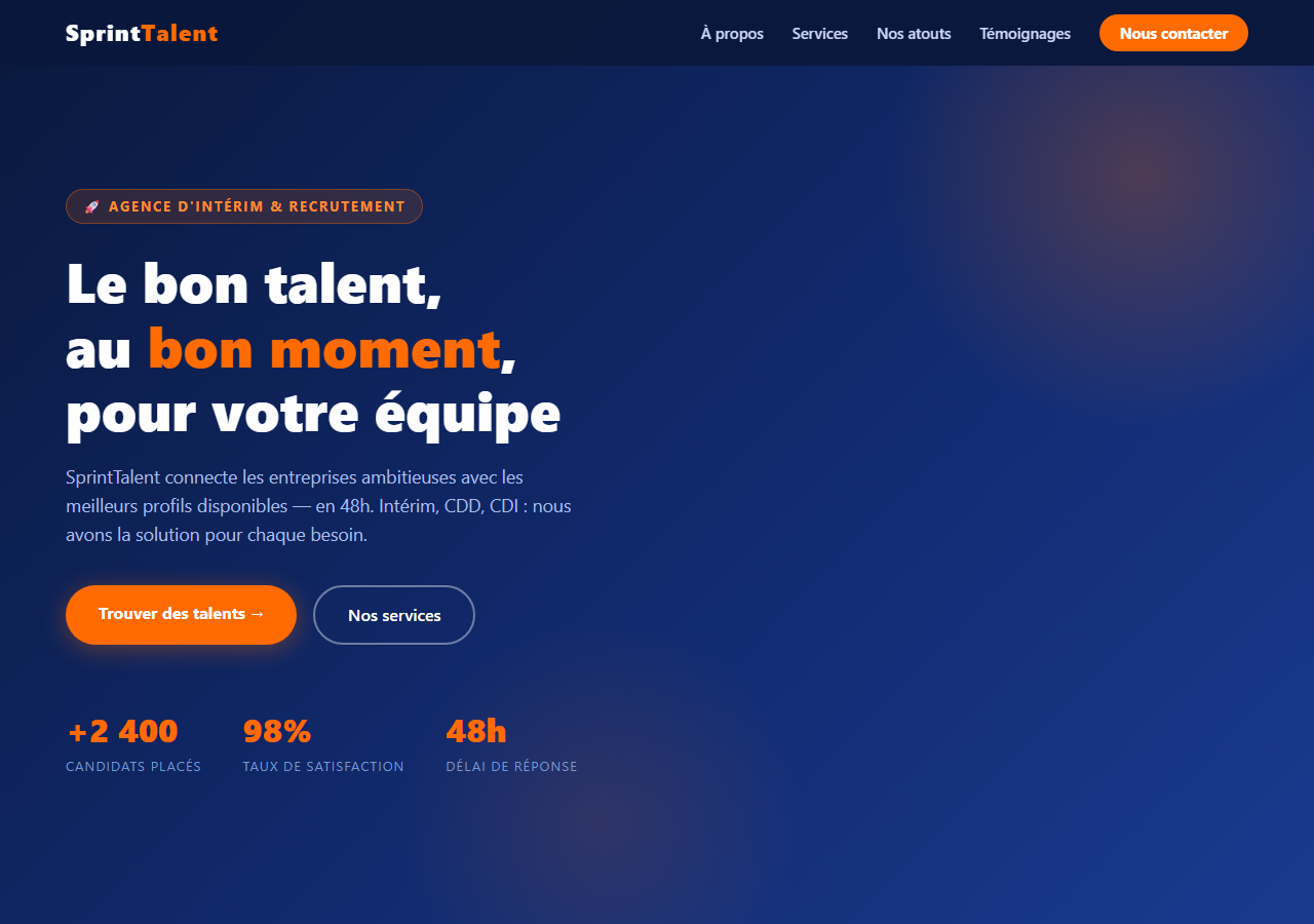 Template — Agence d'intérim