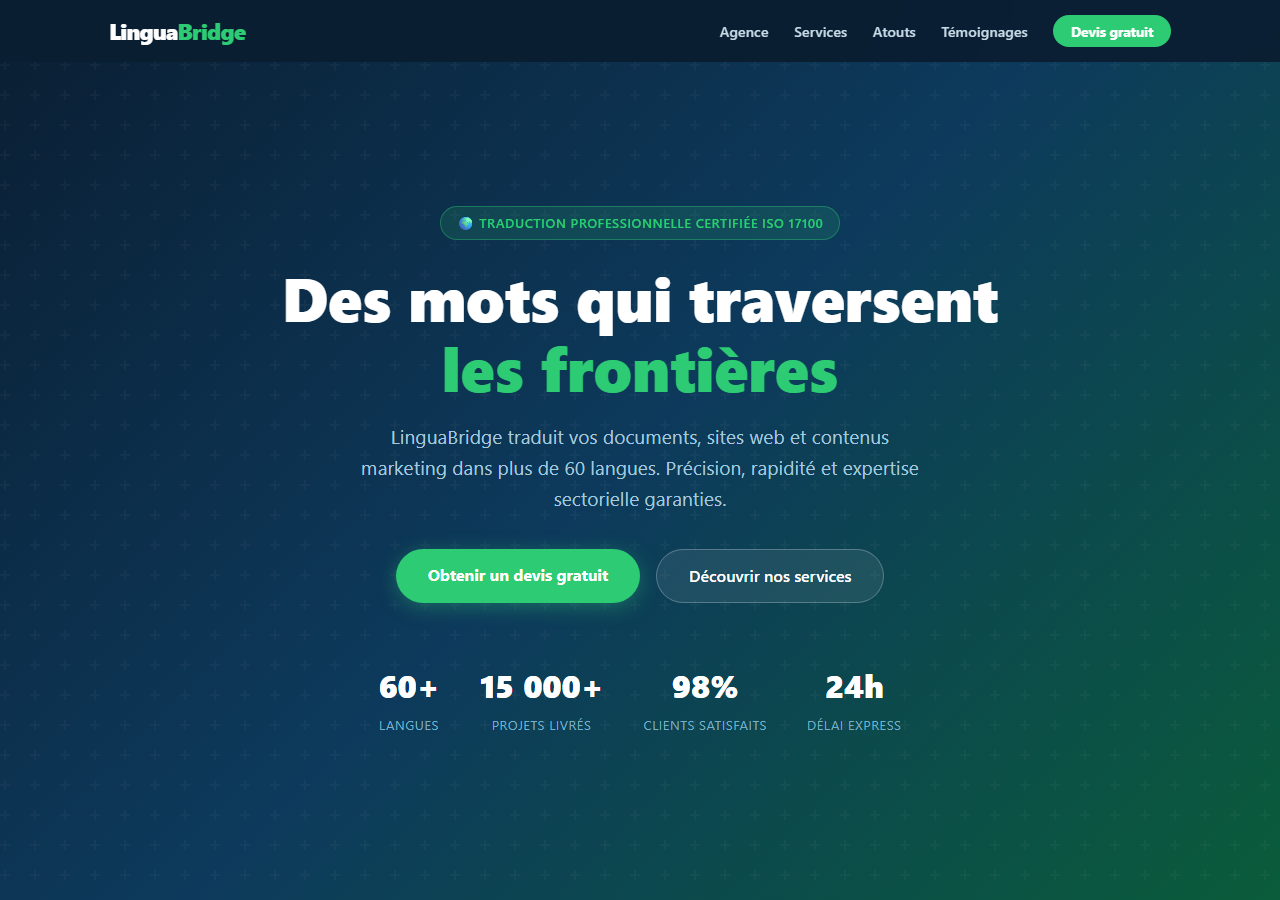 Template — Agence de traduction