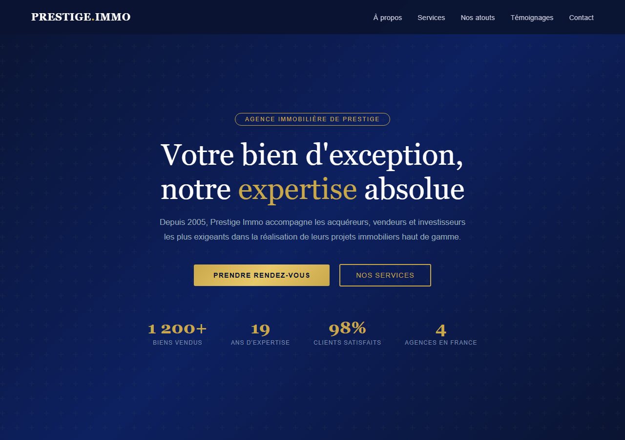 Template — Agence immobilière