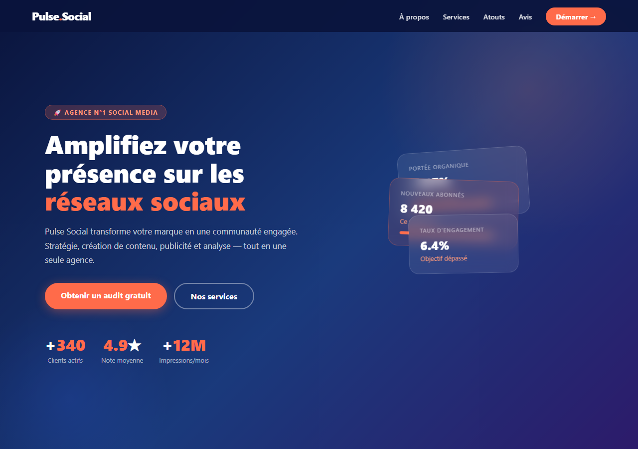 Template — Agence social media