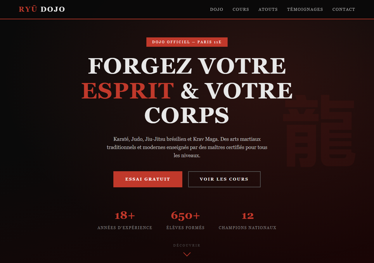 Template — Arts martiaux