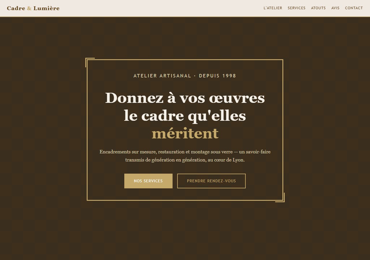 Template — Atelier d'encadrement