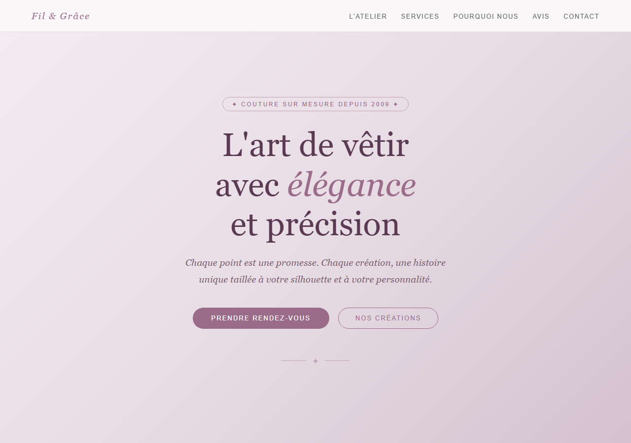 Template — Atelier de couture