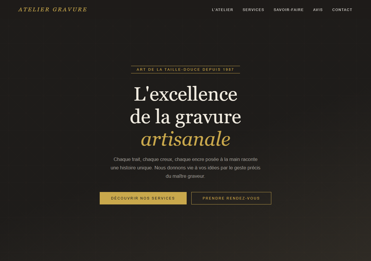 Template — Atelier de gravure