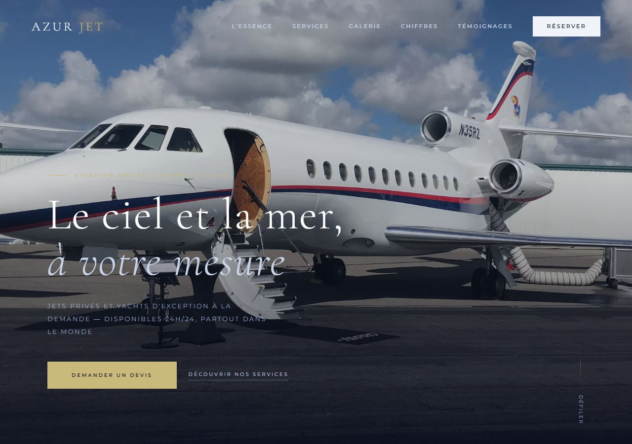 Template Signature — Aviation privée & Yacht