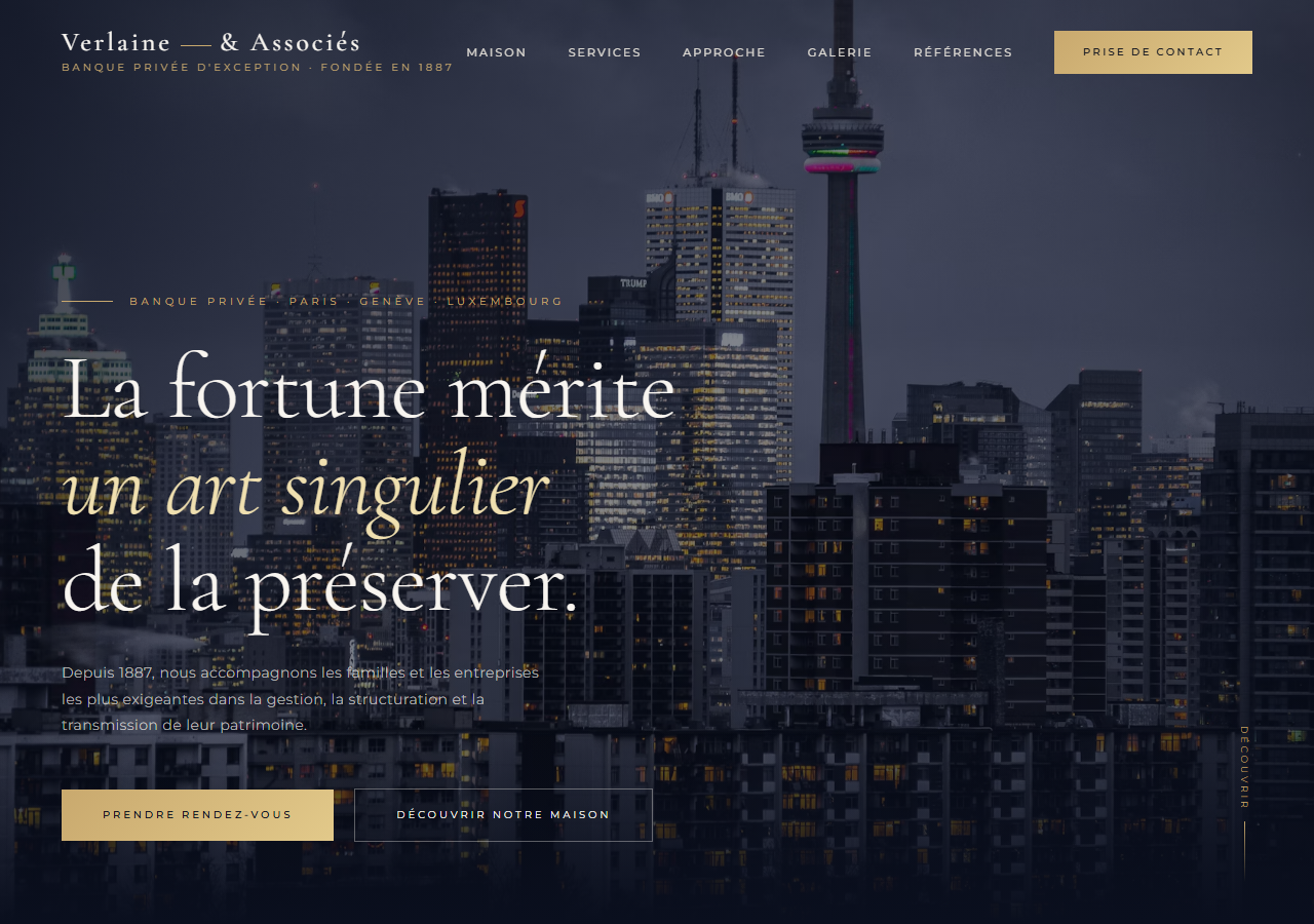 Template Signature — Banque privée