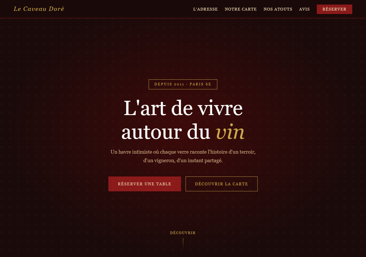Template — Bar à vin