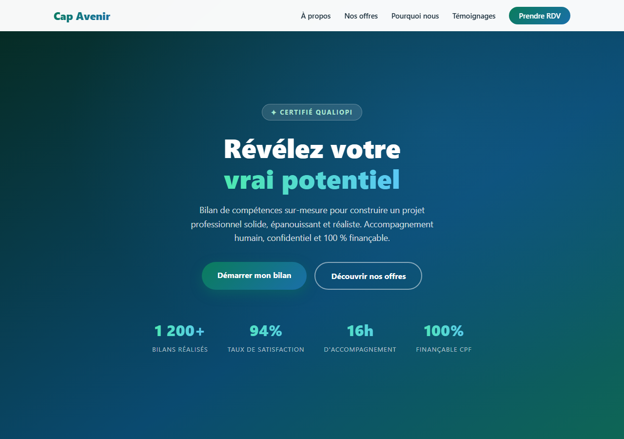 Template — Bilan de compétences