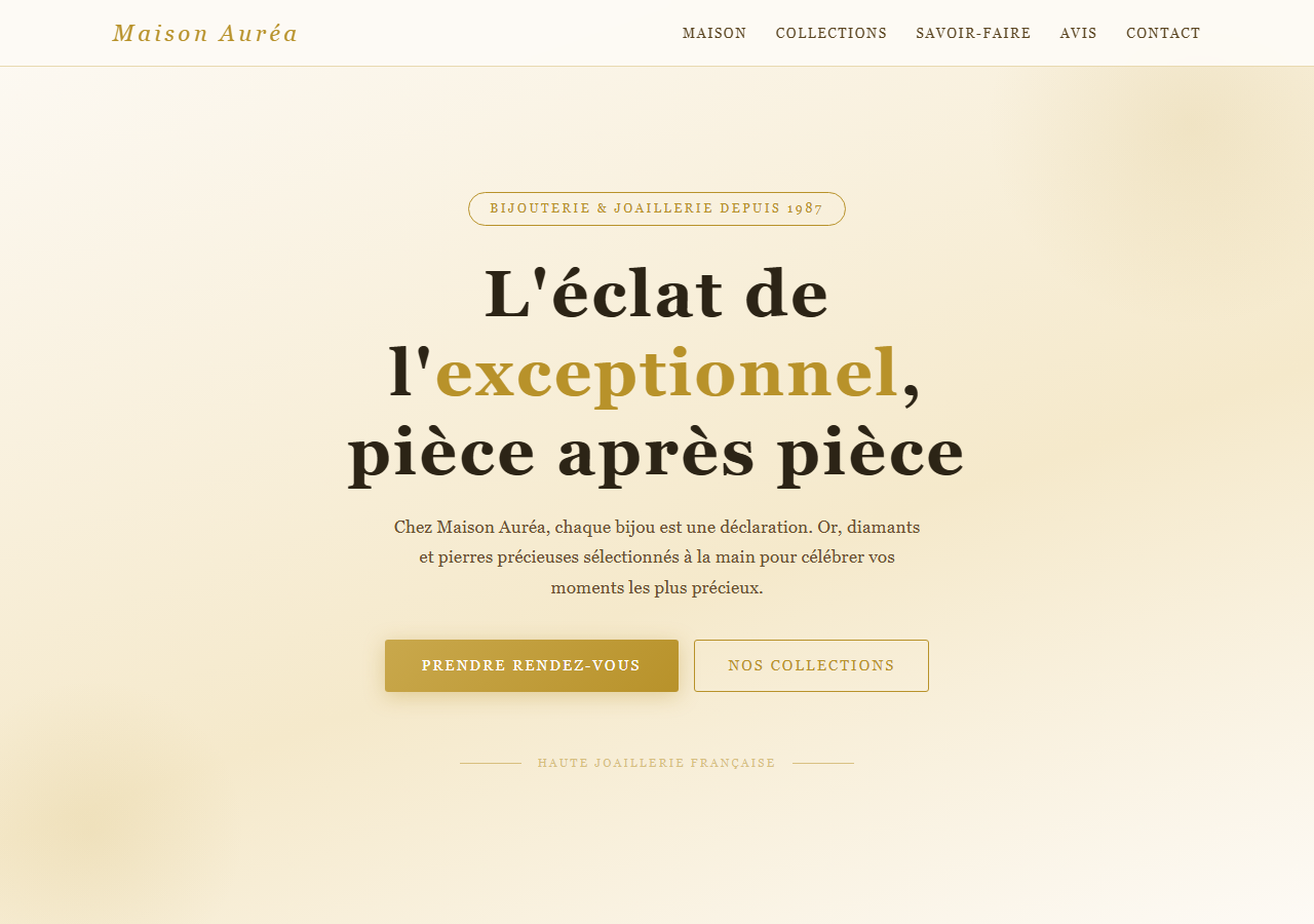 Template — Boutique de bijoux