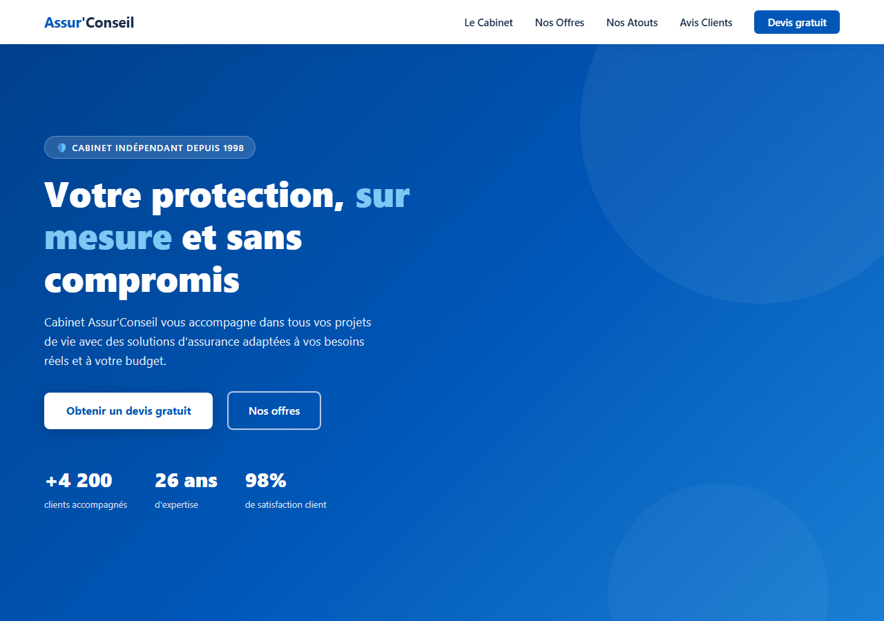 Template — Cabinet d'assurance