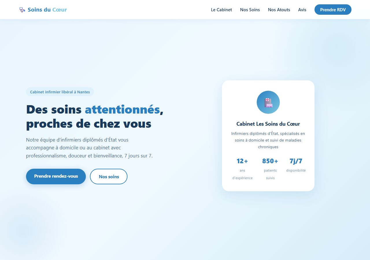 Template — Cabinet d'infirmiers