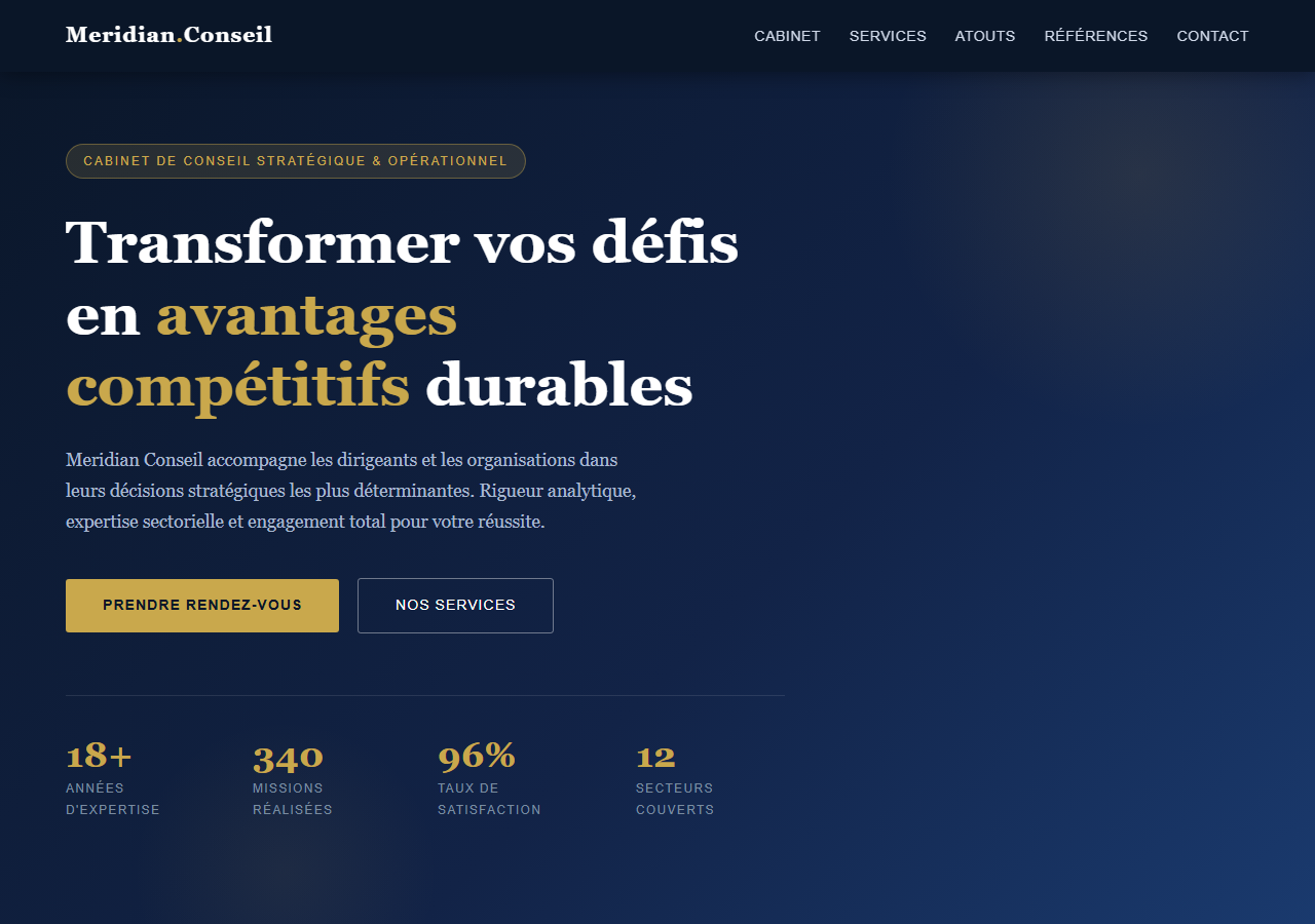 Template — Cabinet de conseil