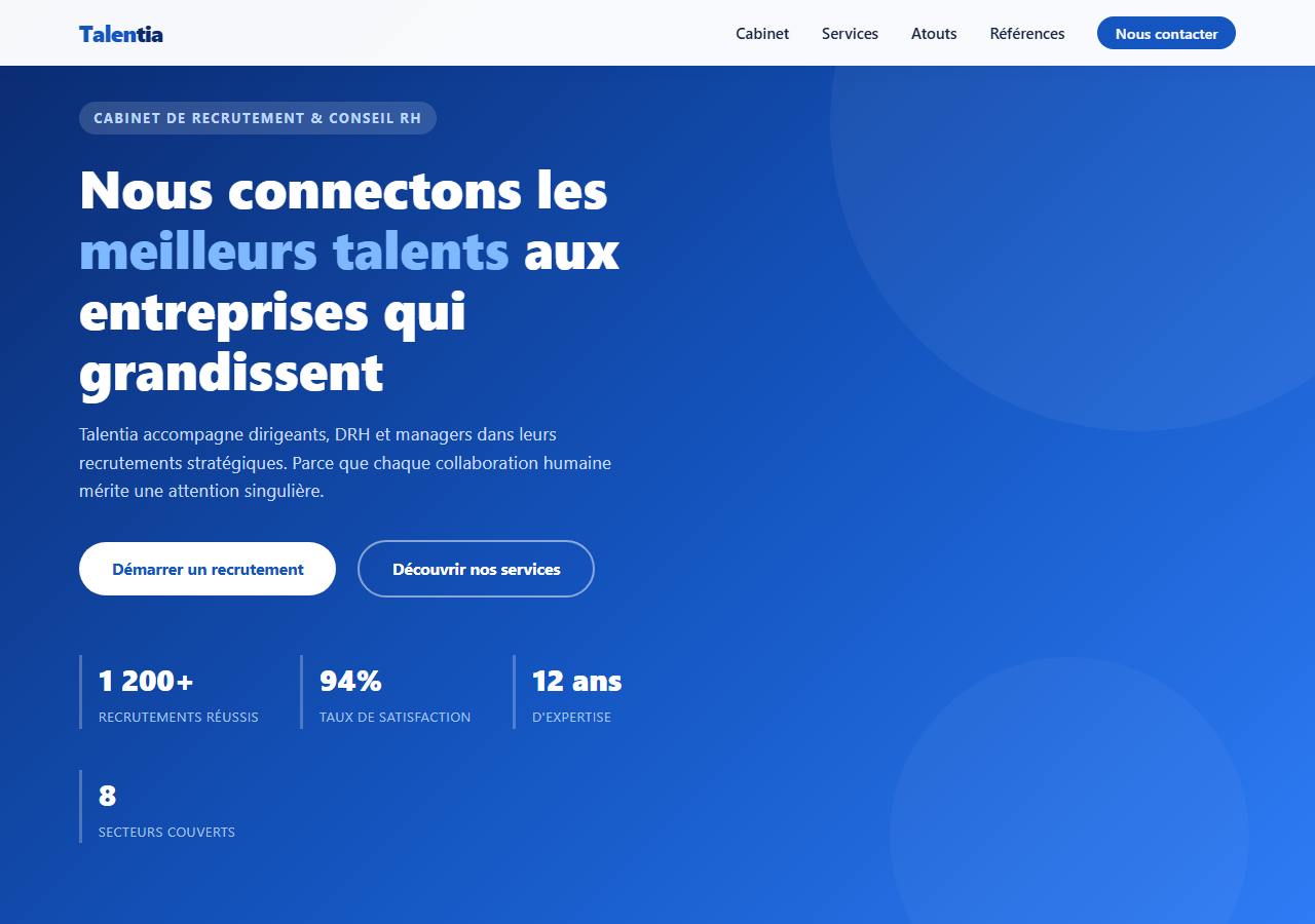 Template — Cabinet de recrutement