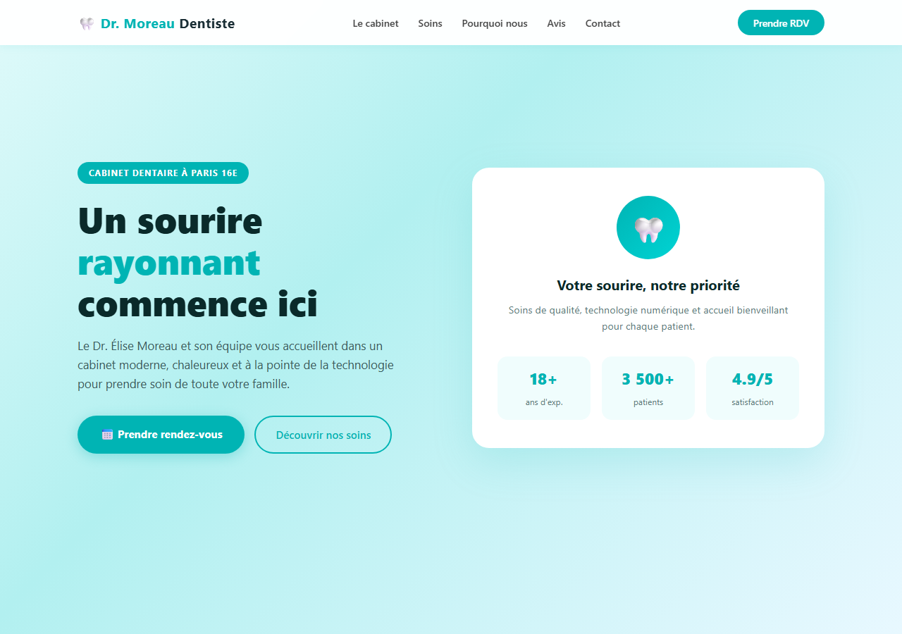 Template — Cabinet dentaire