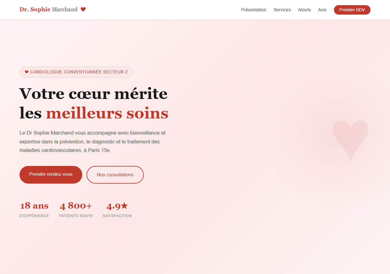 Template — Cardiologue