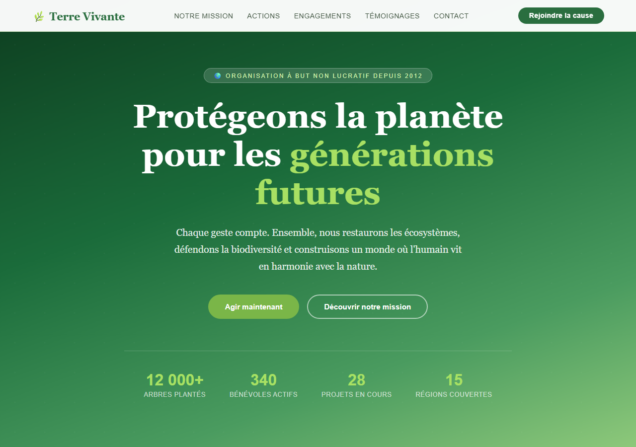 Template — Cause environnementale