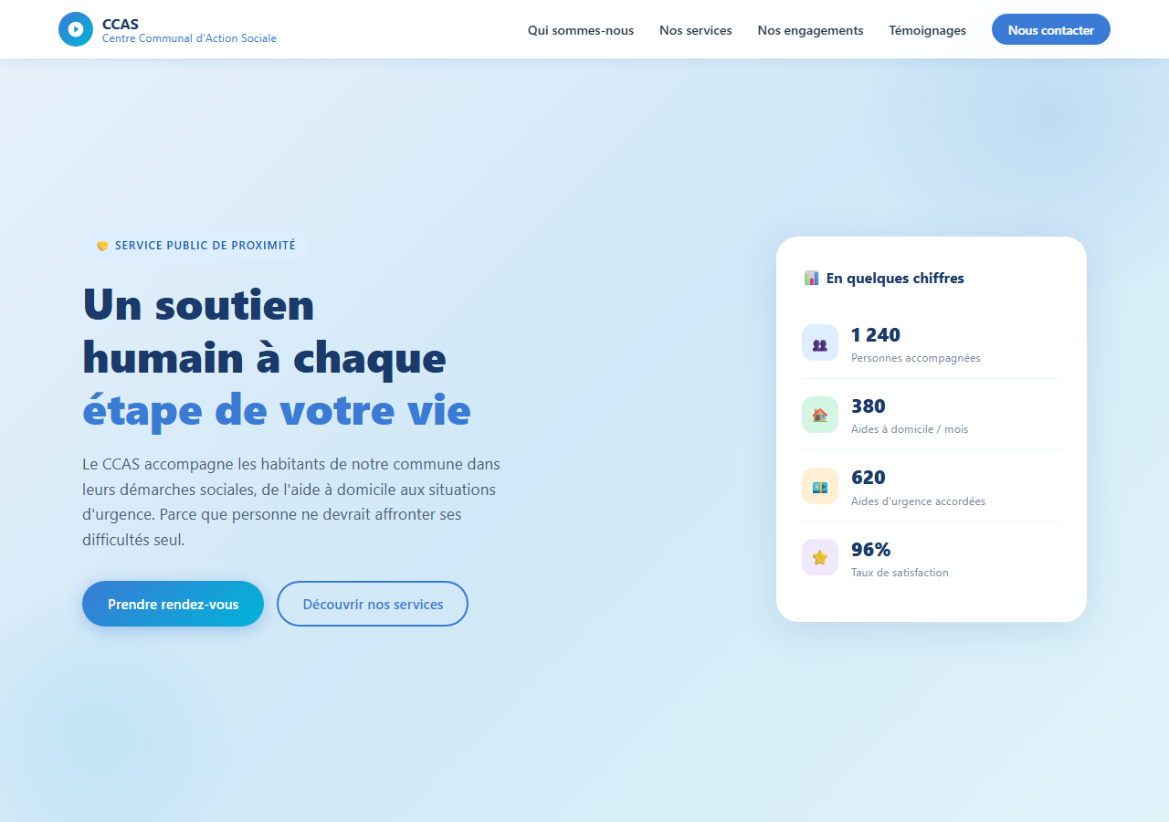 Template — Centre communal d'action sociale