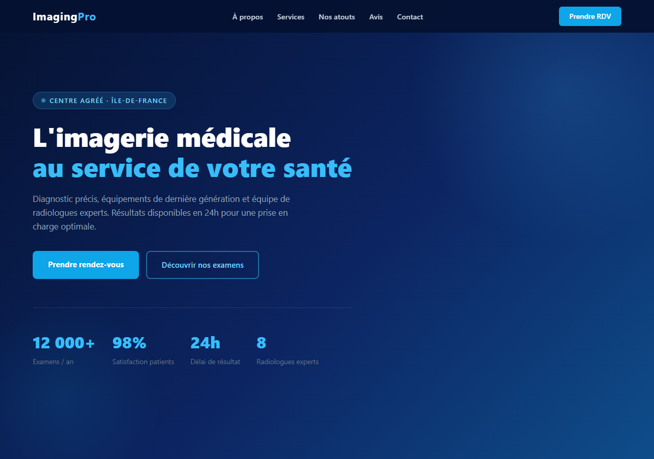 Template — Centre d'imagerie médicale