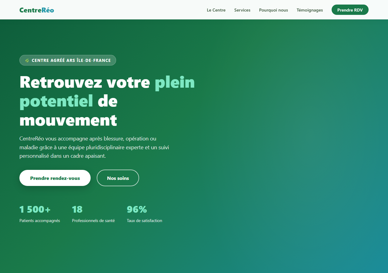 Template — Centre de rééducation