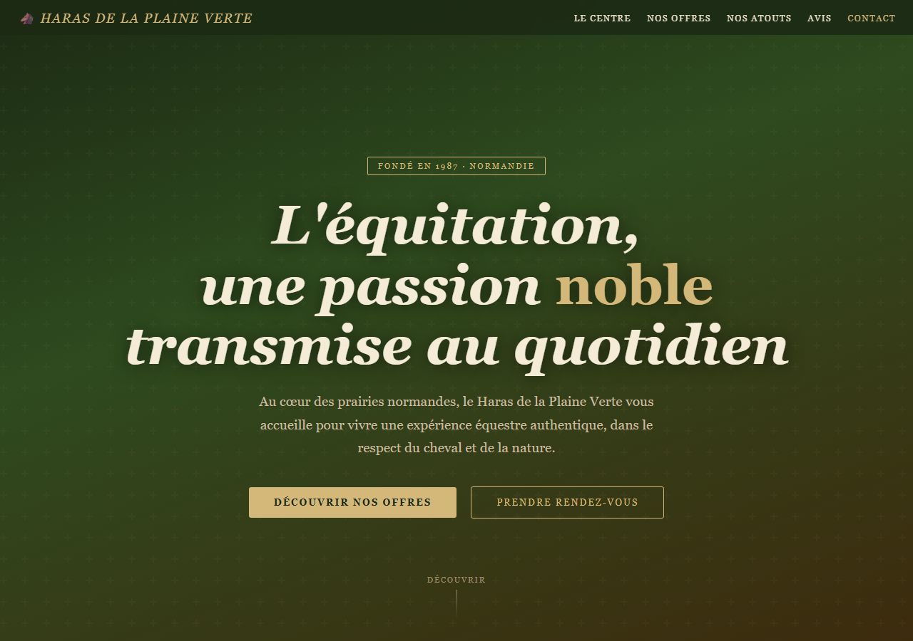 Template — Centre équestre