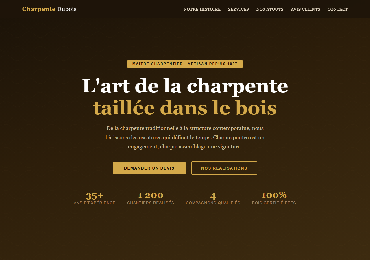 Template — Charpente