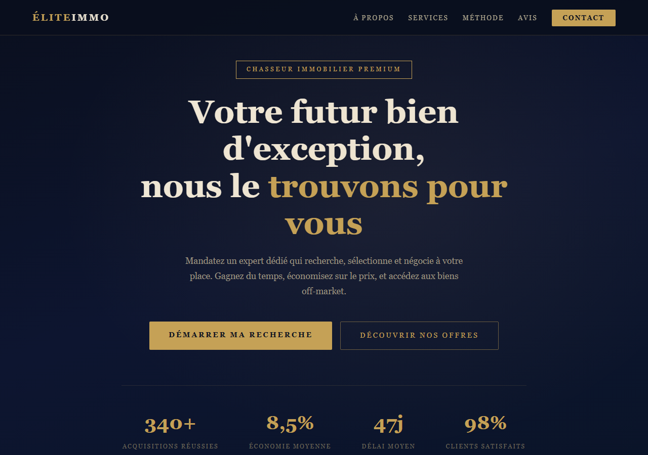 Template — Chasseur immobilier