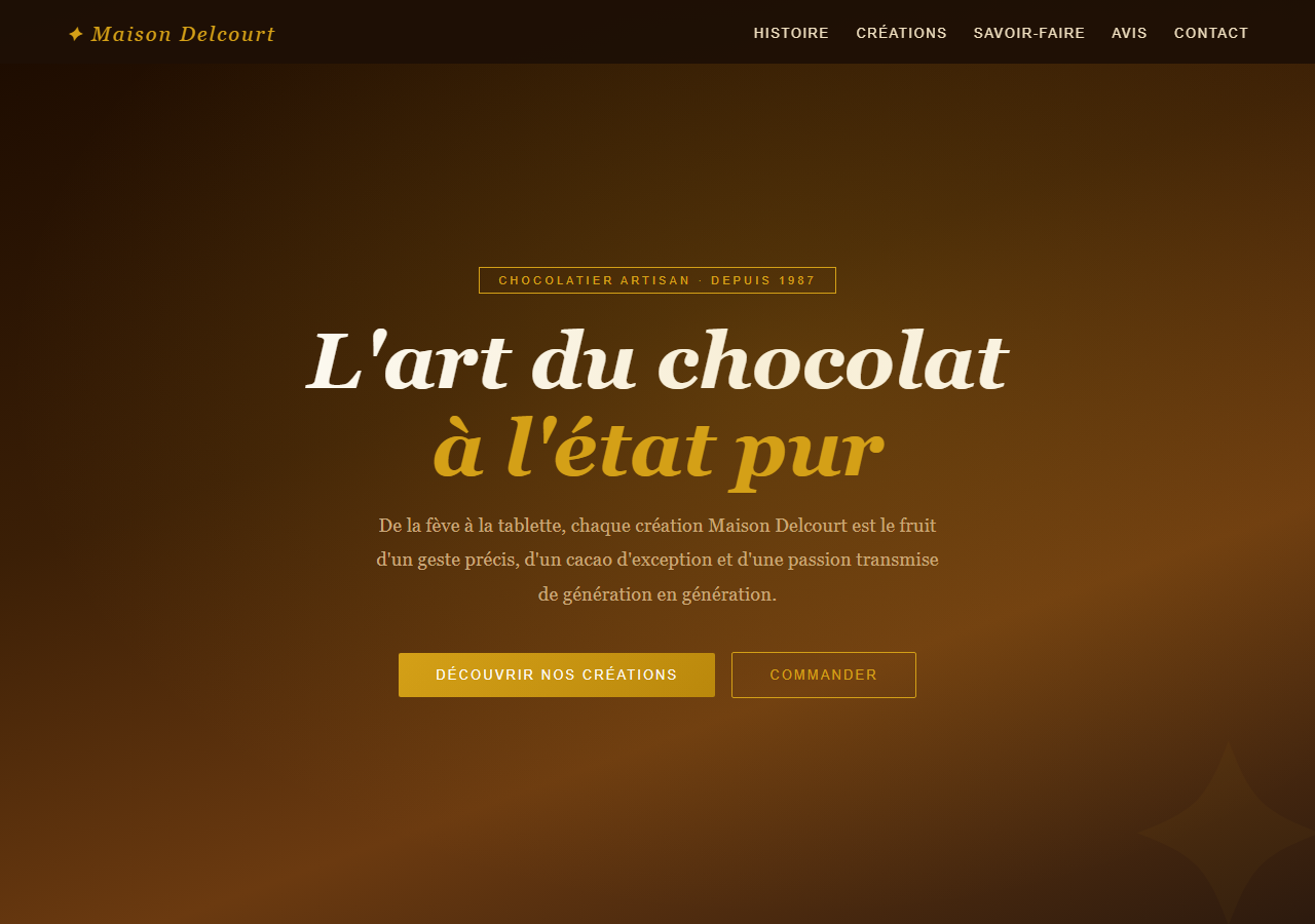 Template — Chocolatier