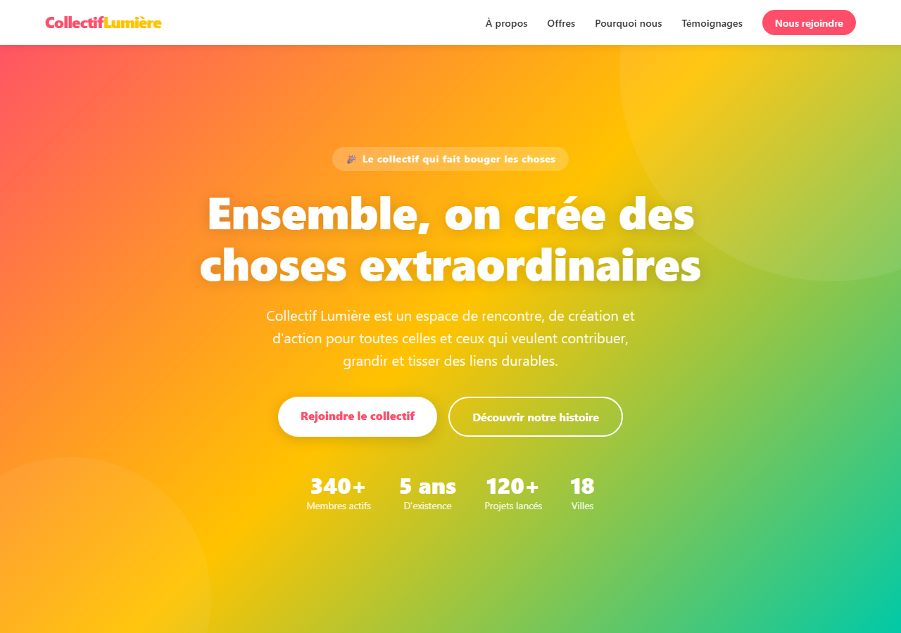 Template — Club / collectif