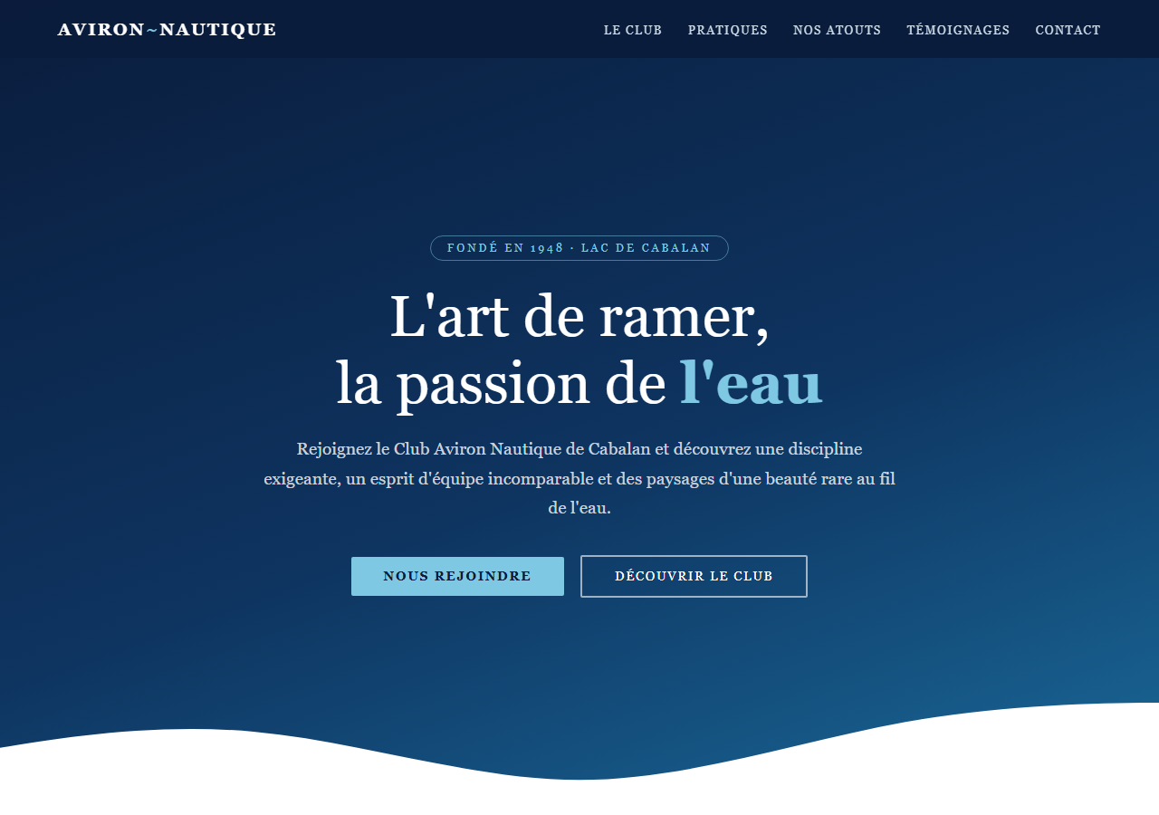 Template — Club d'aviron
