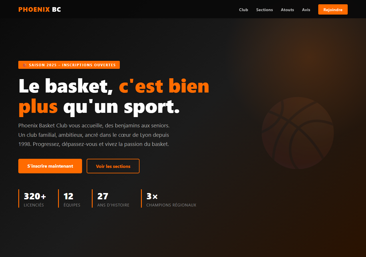 Template — Club de basket