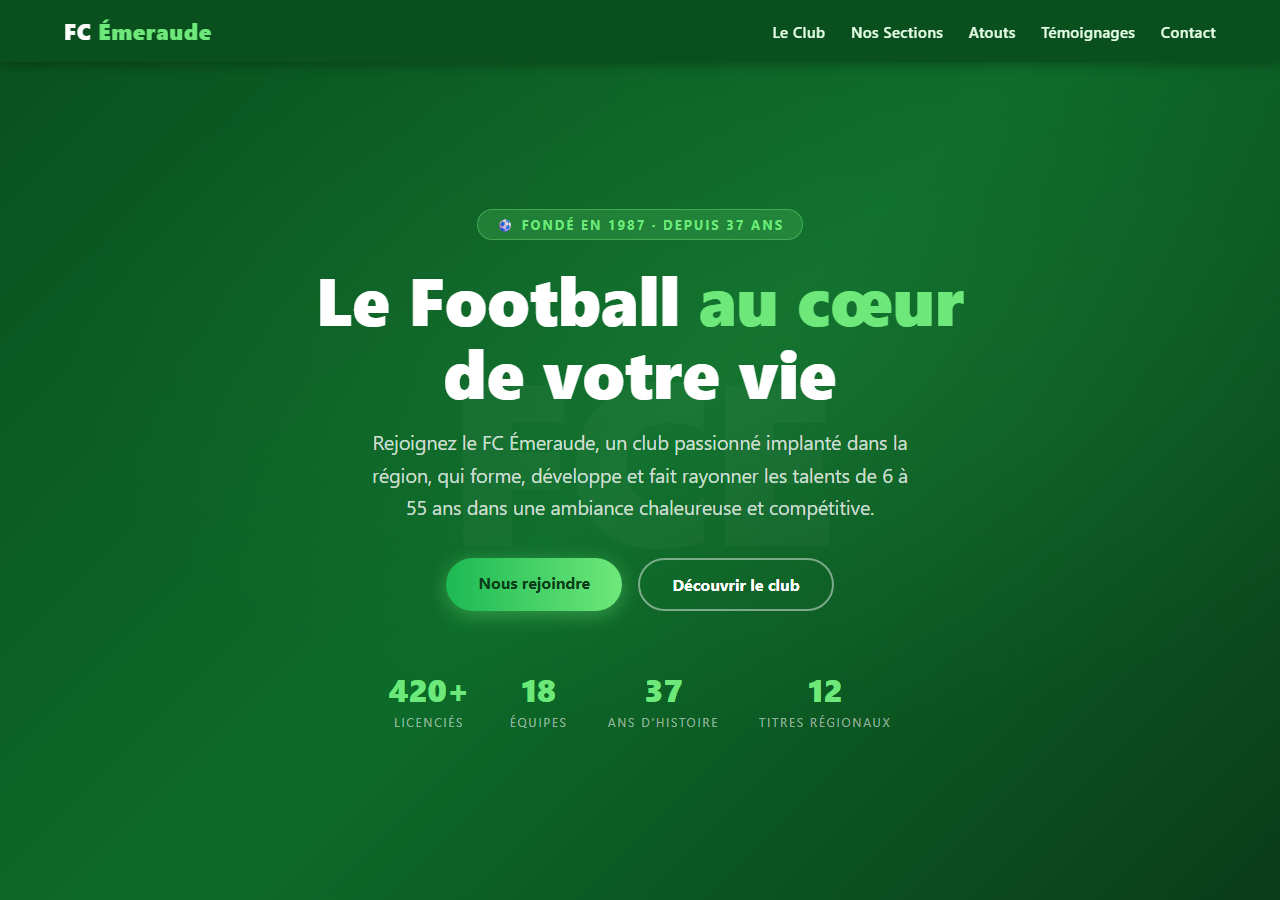 Template — Club de football