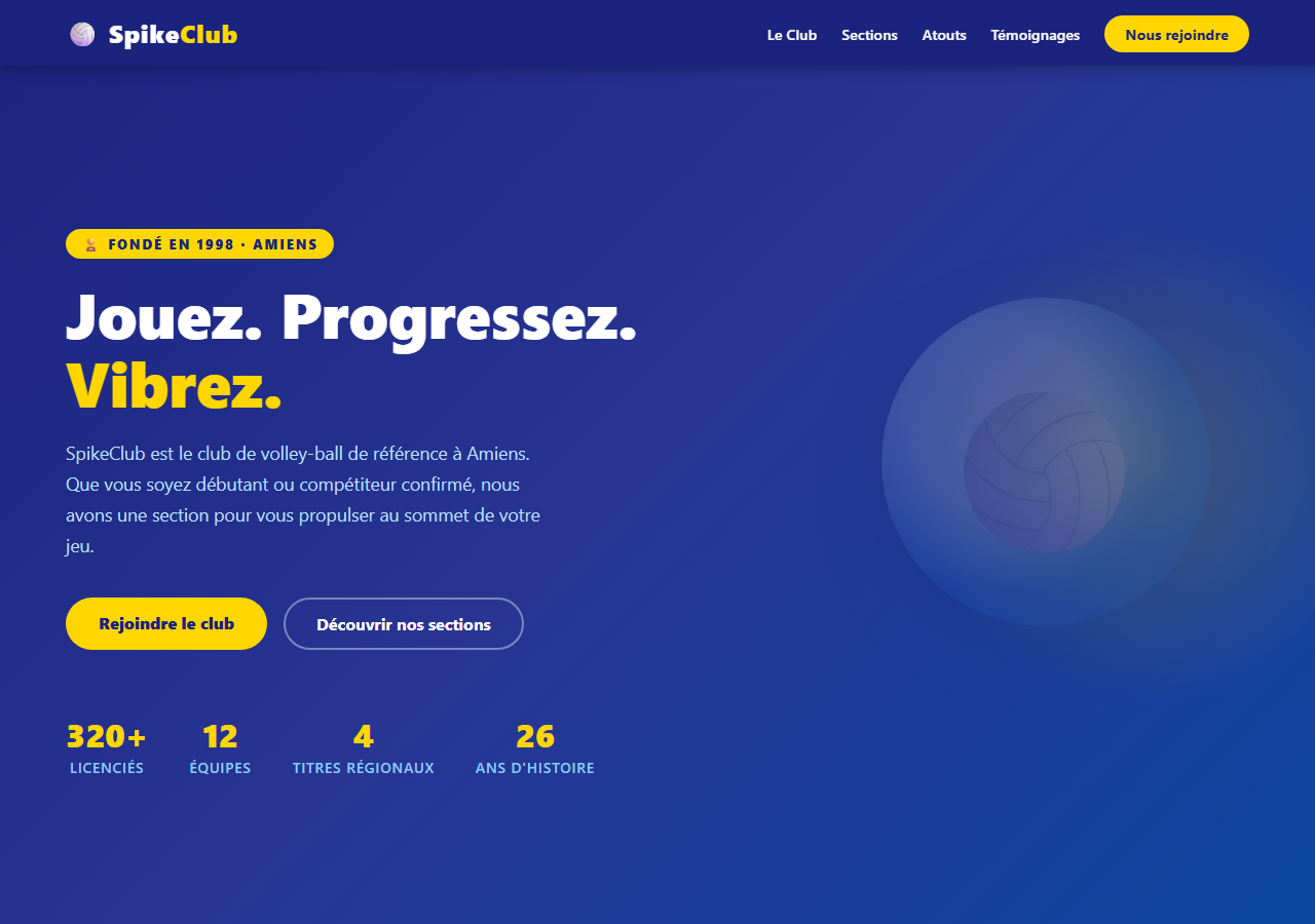Template — Club de volley