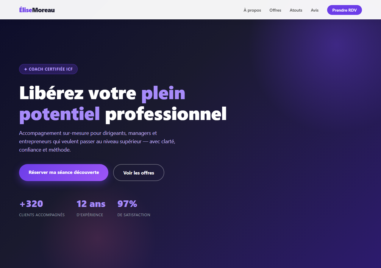 Template — Coach professionnel