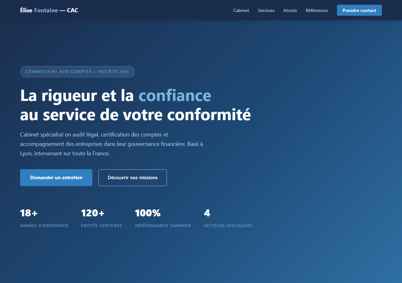 Template — Commissaire aux comptes