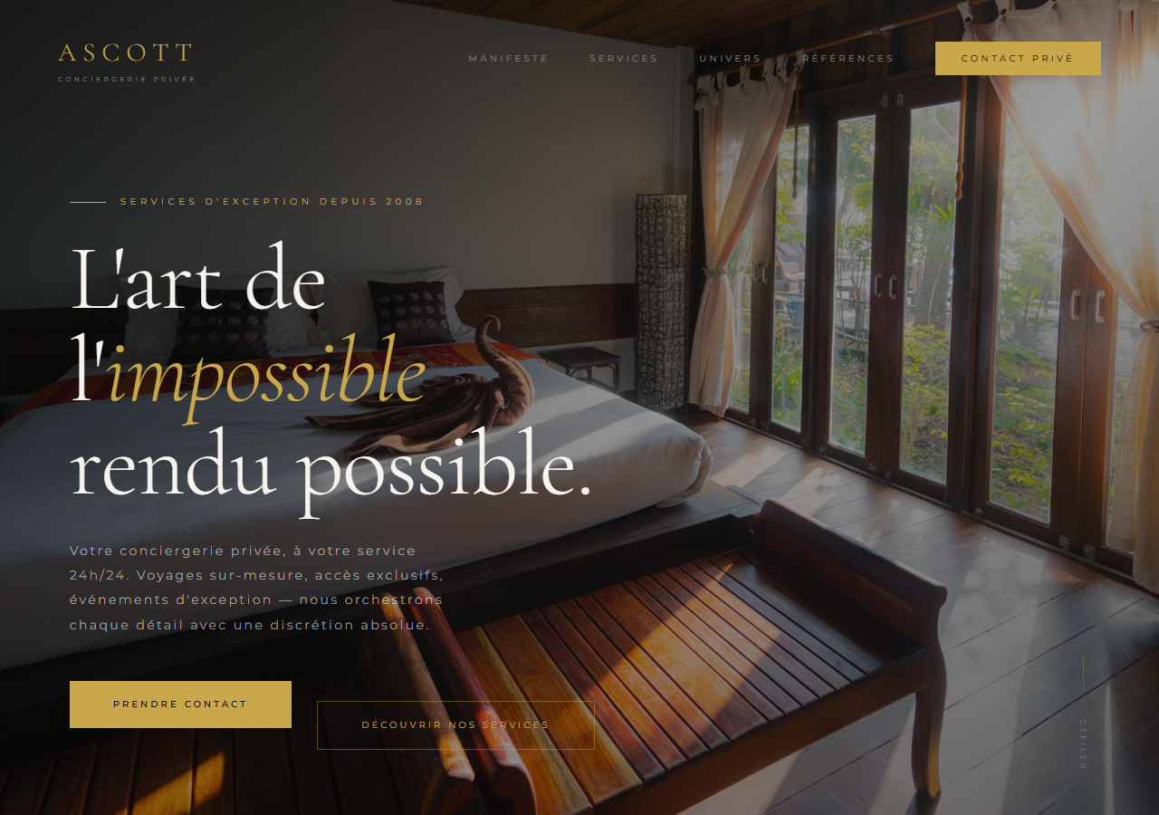 Template Signature — Conciergerie de luxe