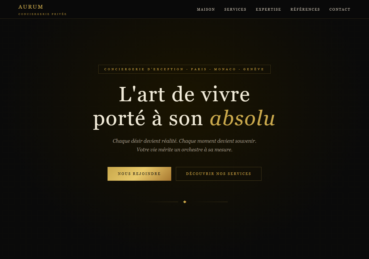 Template — Conciergerie privée