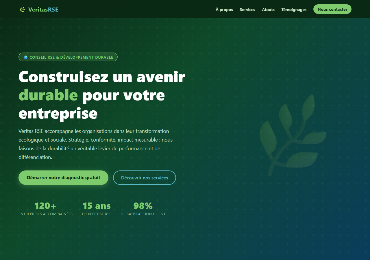 Template — Conseil RSE développement durable