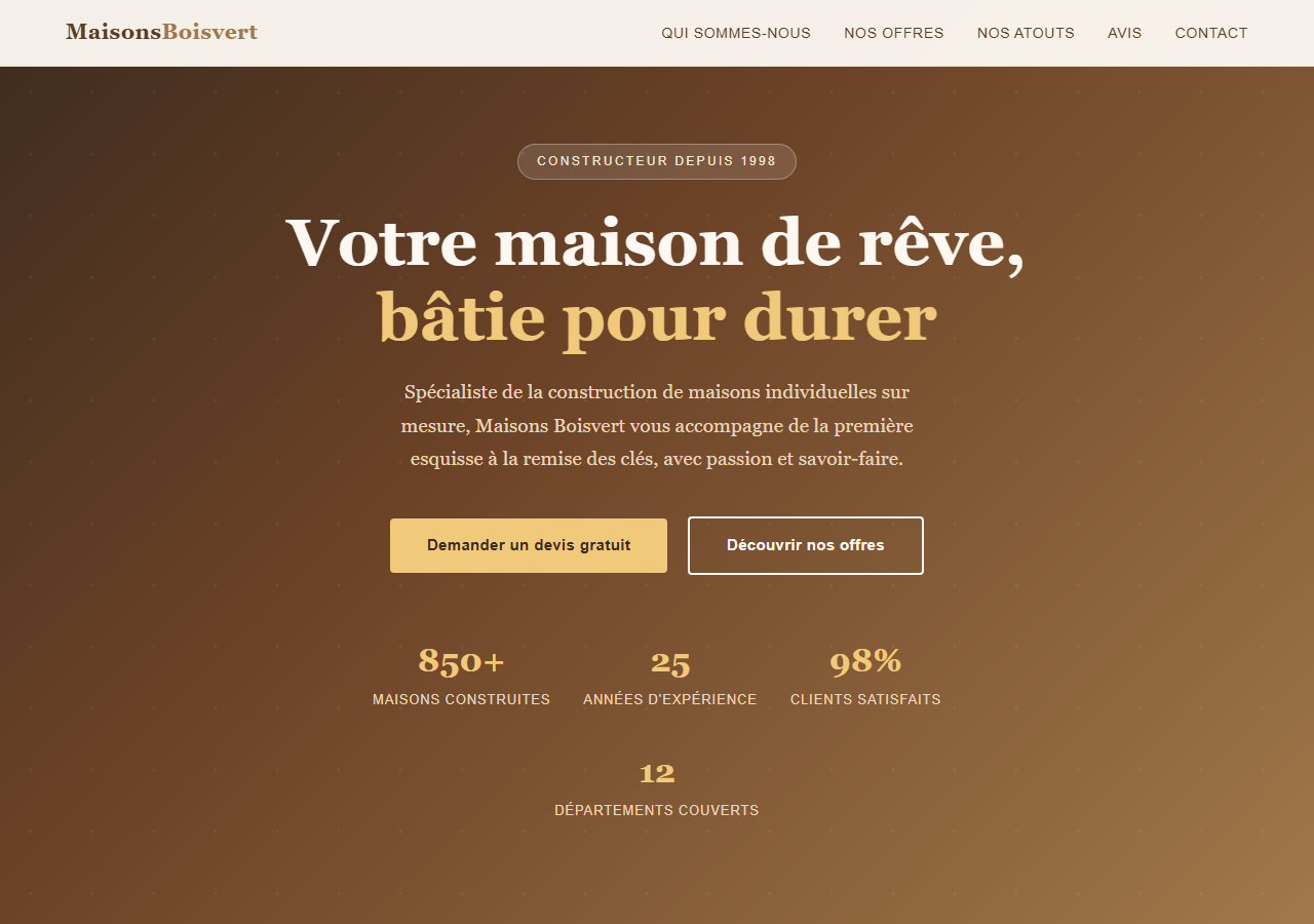 Template — Constructeur de maisons