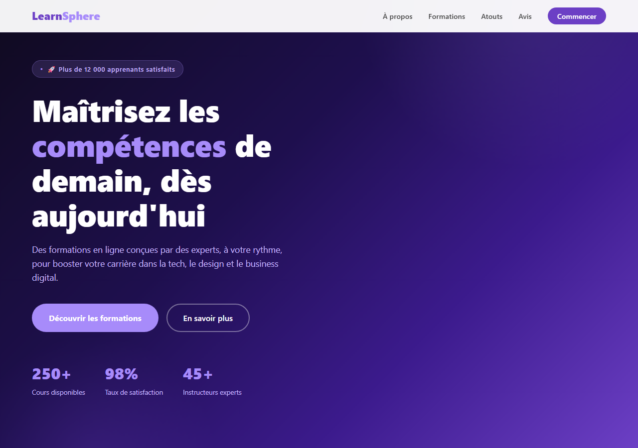 Template — Cours en ligne
