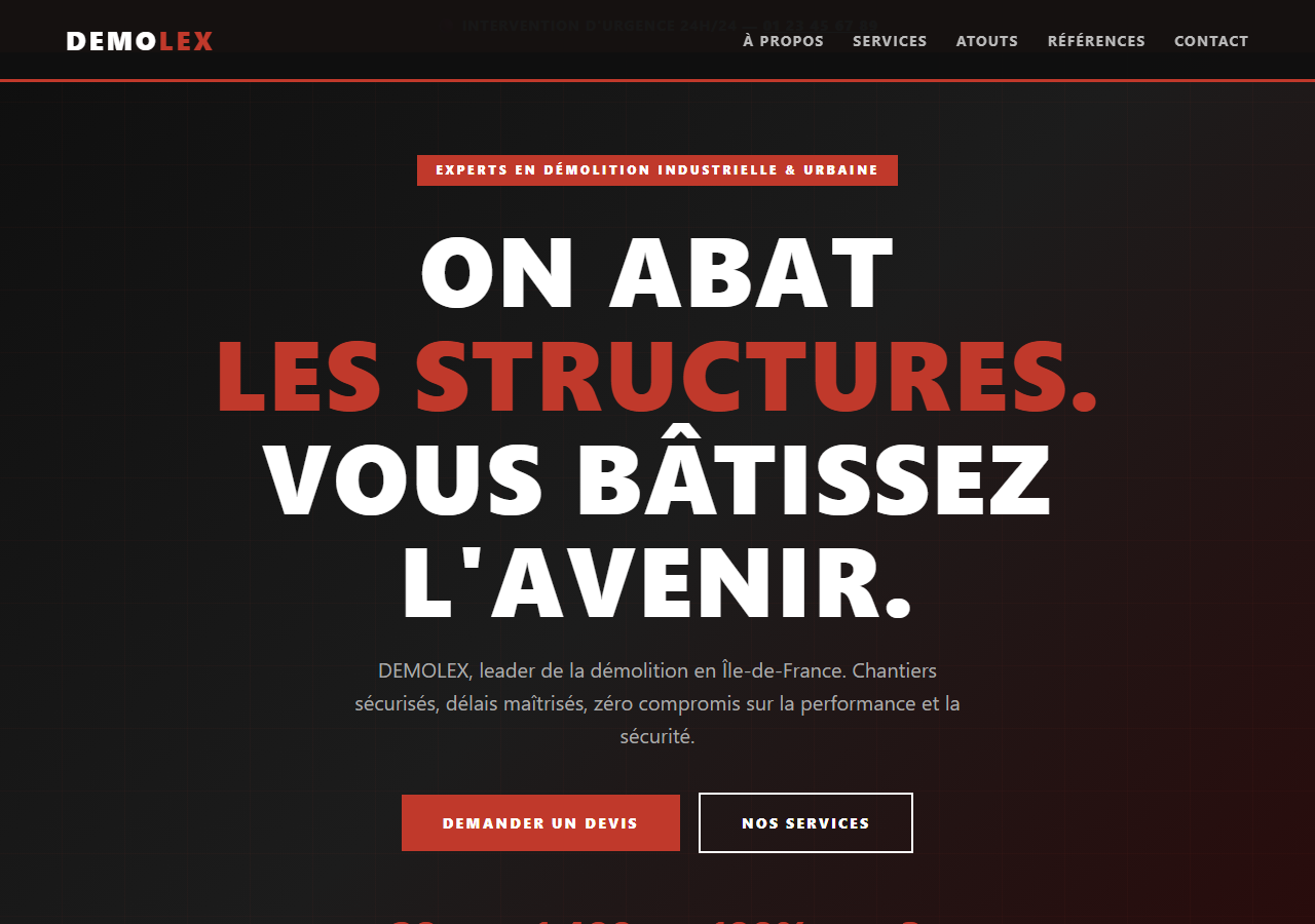 Template — Démolition