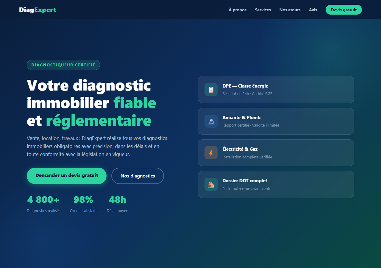 Template — Diagnostic immobilier