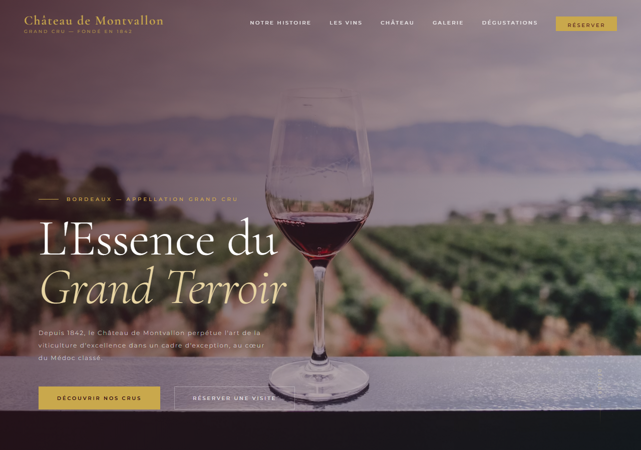 Template Signature — Domaine viticole de prestige