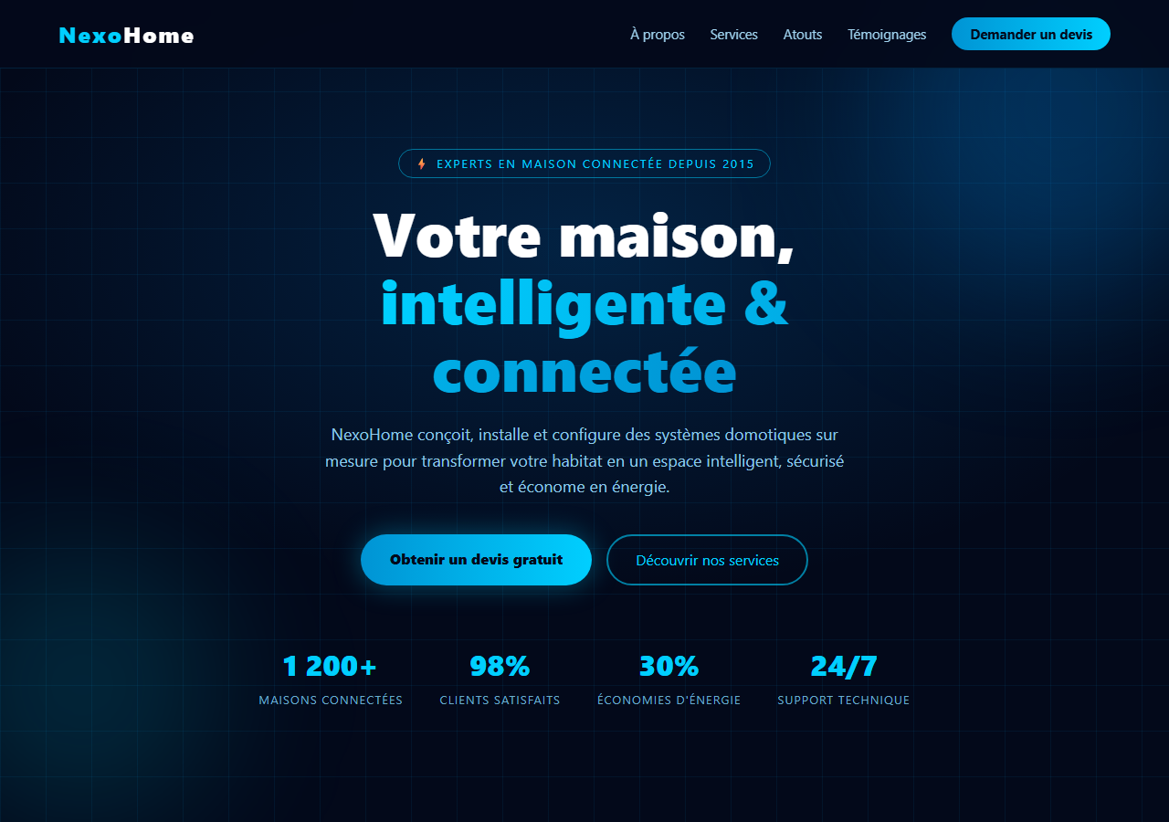 Template — Domotique & objets connectés