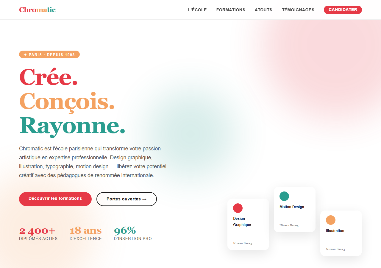 Template — École d'art & design