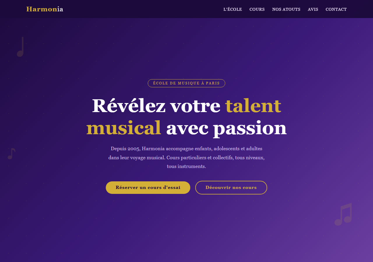 Template — École de musique