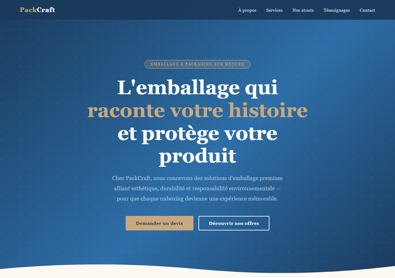 Template — Emballage & packaging