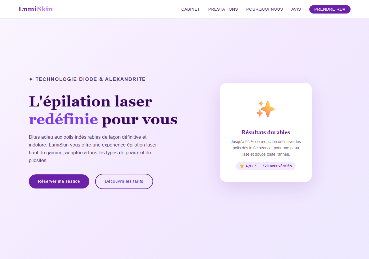 Template — Épilation laser