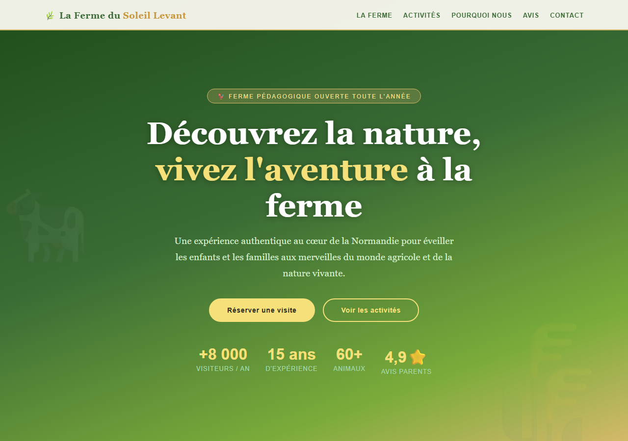 Template — Ferme pédagogique