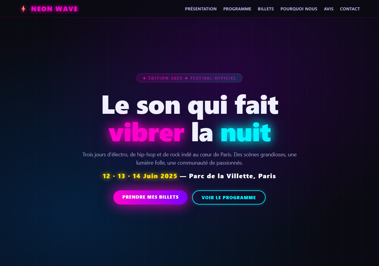 Template — Festival de musique