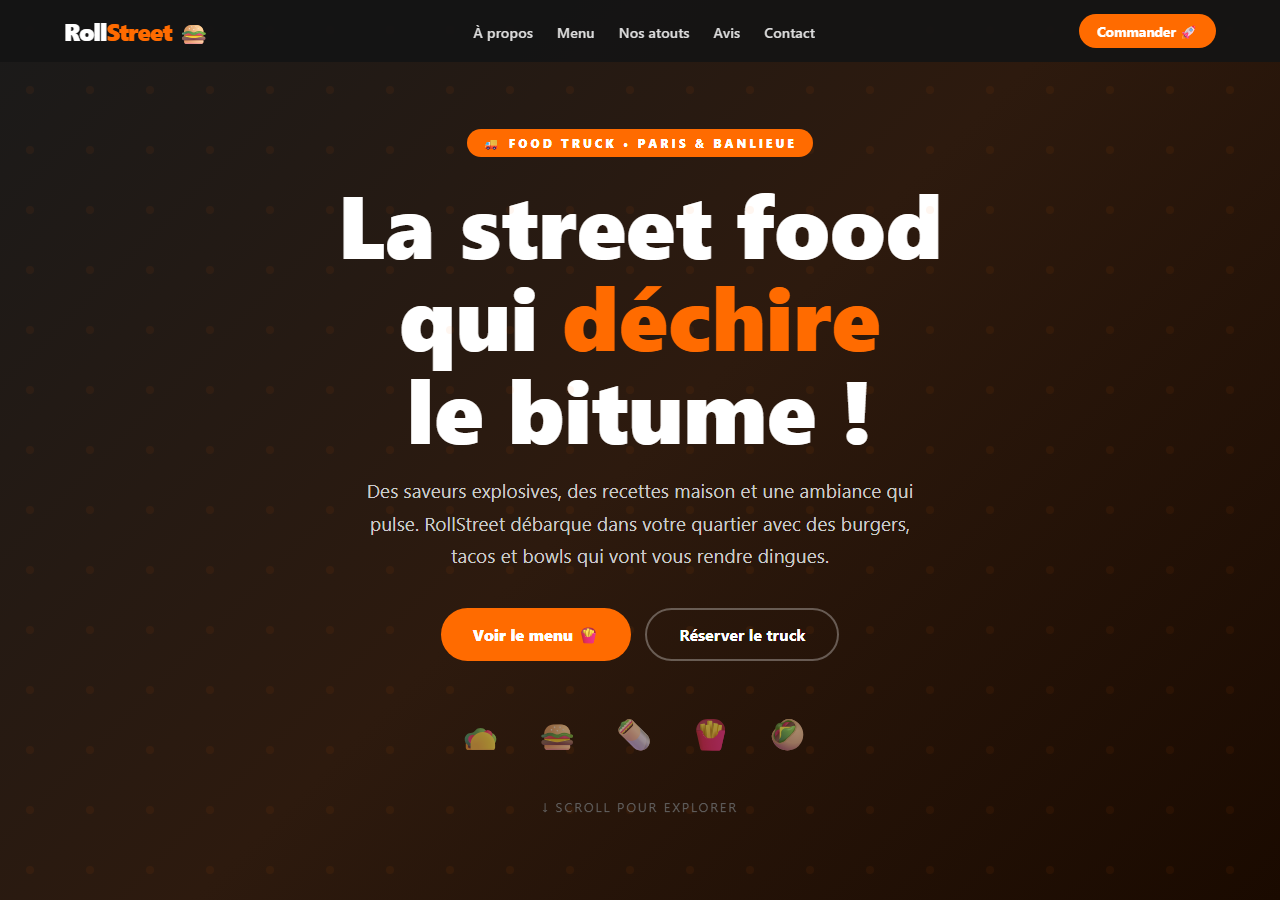 Template — Food-truck street food